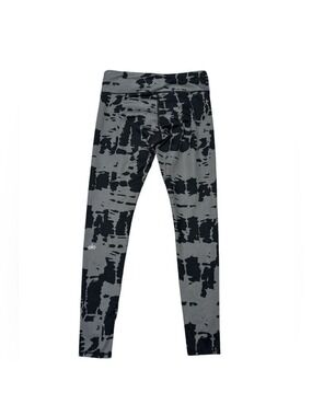 Alo Yoga Women's Tie Dye Leggings Black Gray Activewear Full-Length Size S